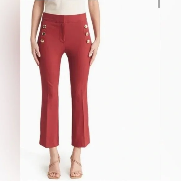 Derek Lam 10 Crosby Robyn Merlot Pant - Picture 1 of 5